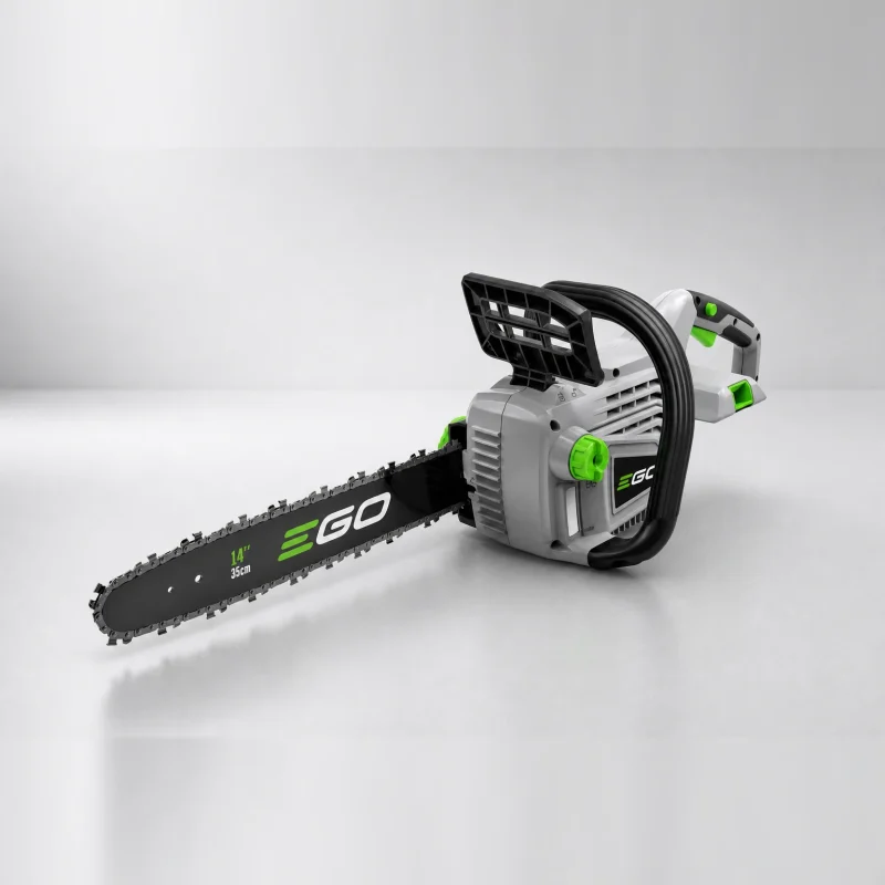 Цепная пила EGO CS1400 14 дюймов на сером фоне